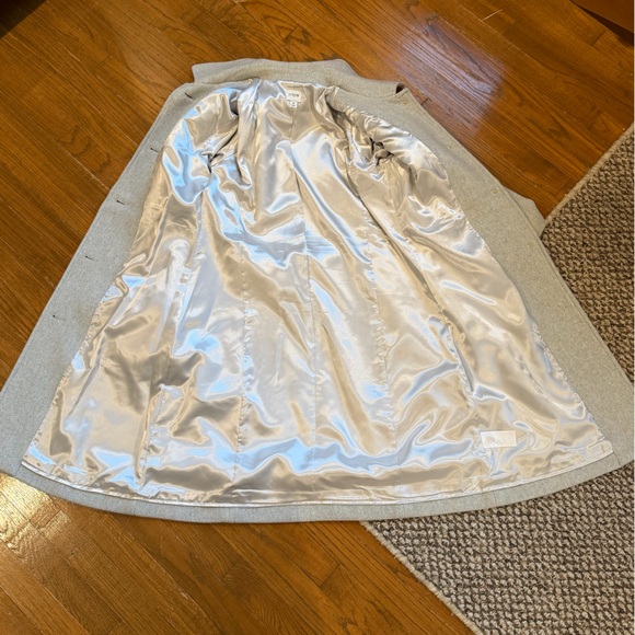 J.Crew Factory Gray Wool-blend lady day coat - Size 8 - Picture 3 of 10